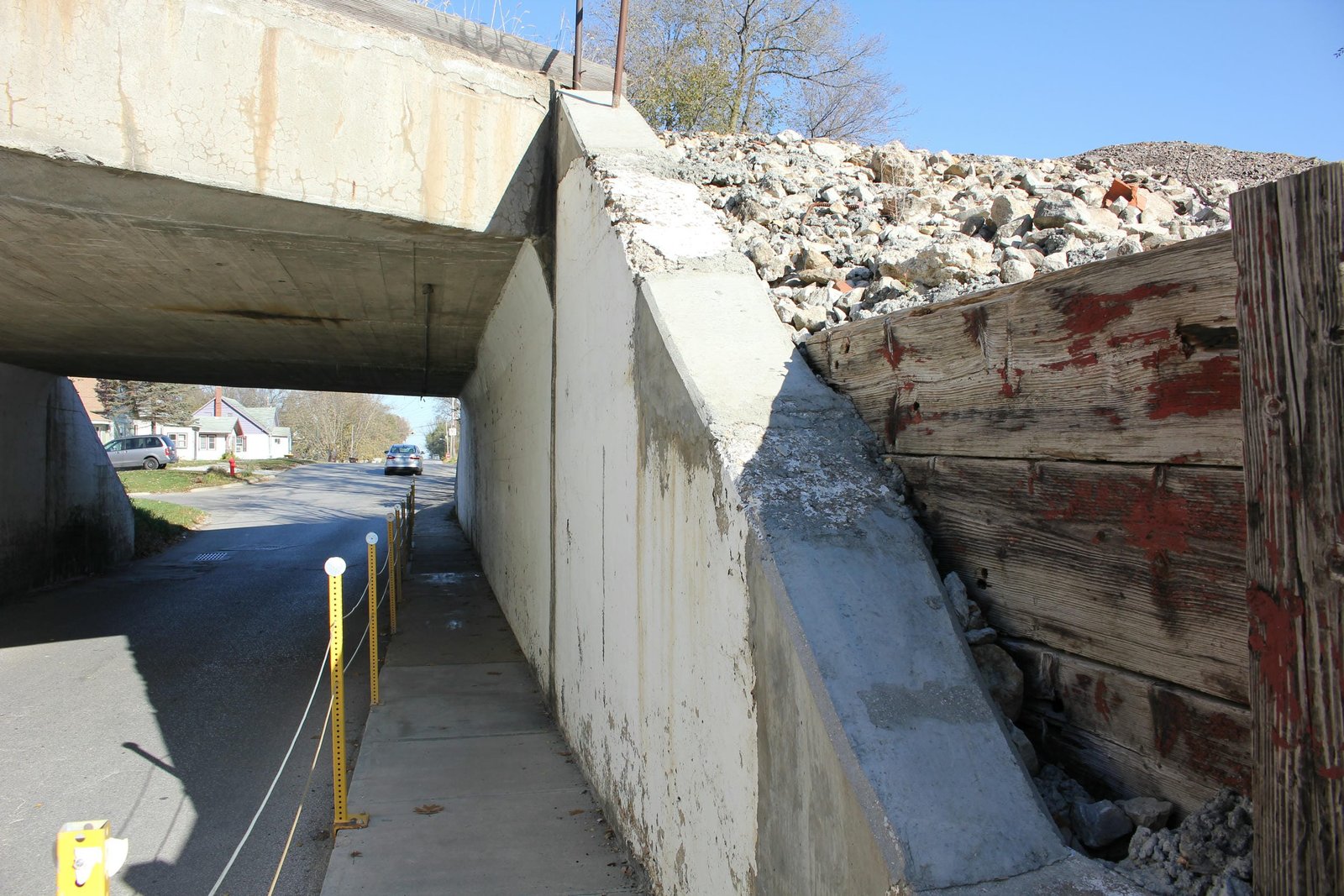 East abutment